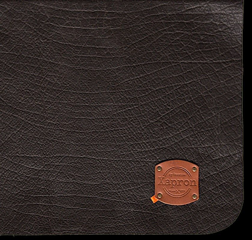 Kakaobrunt buffelskinn vaxat