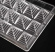 Pralinform pyramid polykarbamid plast genomskinlig choklad pralin form