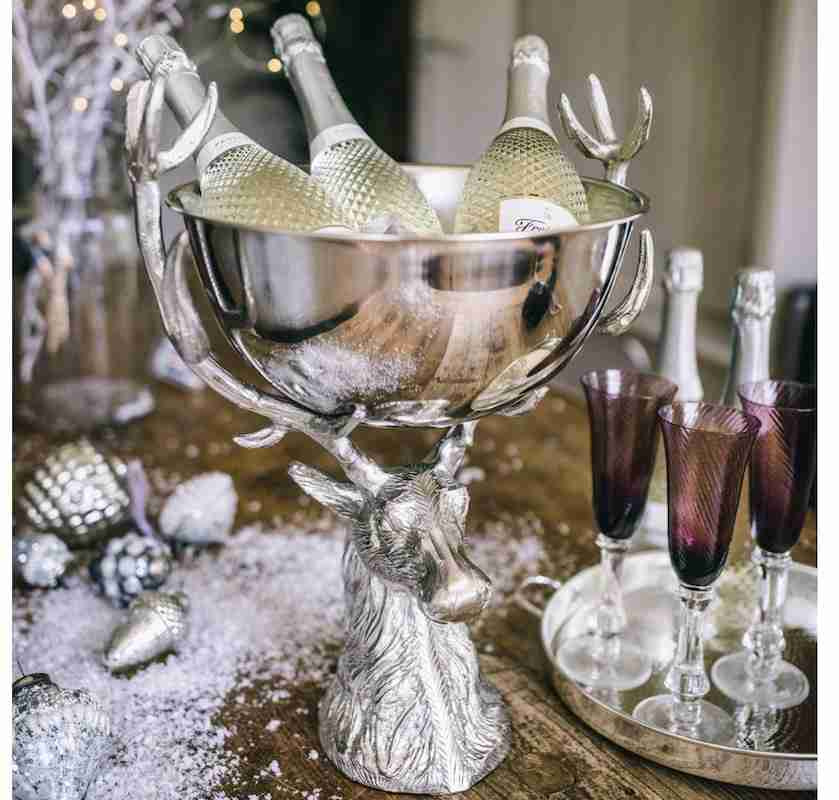 Vinkylare p� hjorthuvud 3 flaskor