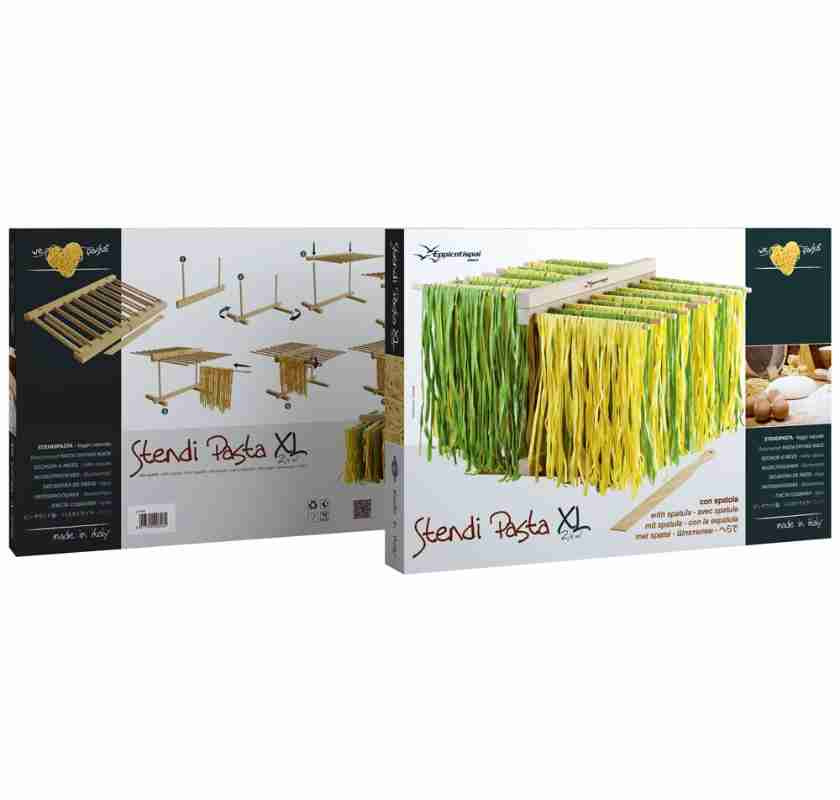 Hopf�llbar pastatork XL fram- & baksida av f�rpackning