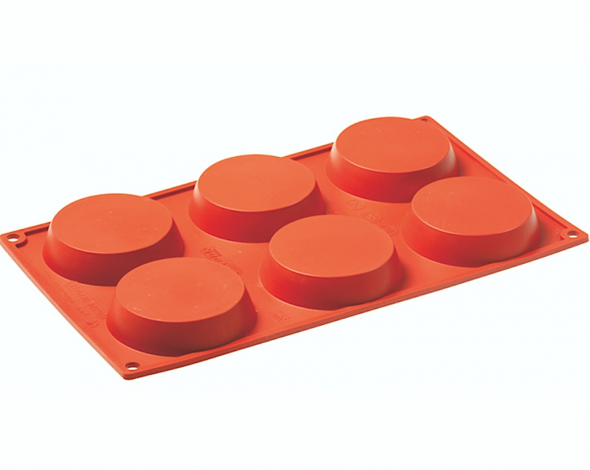 Bakform i silikon 8 cm 6st 90 ml