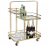 Lanesborough Three Tier Drinks Trolley - Antique Gold Finish Drinkvagn guld med glashyllor