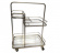 Lanesborough Three Tier Drinks Trolley - Antique Gold Finish Barvagn guld med glashyllor