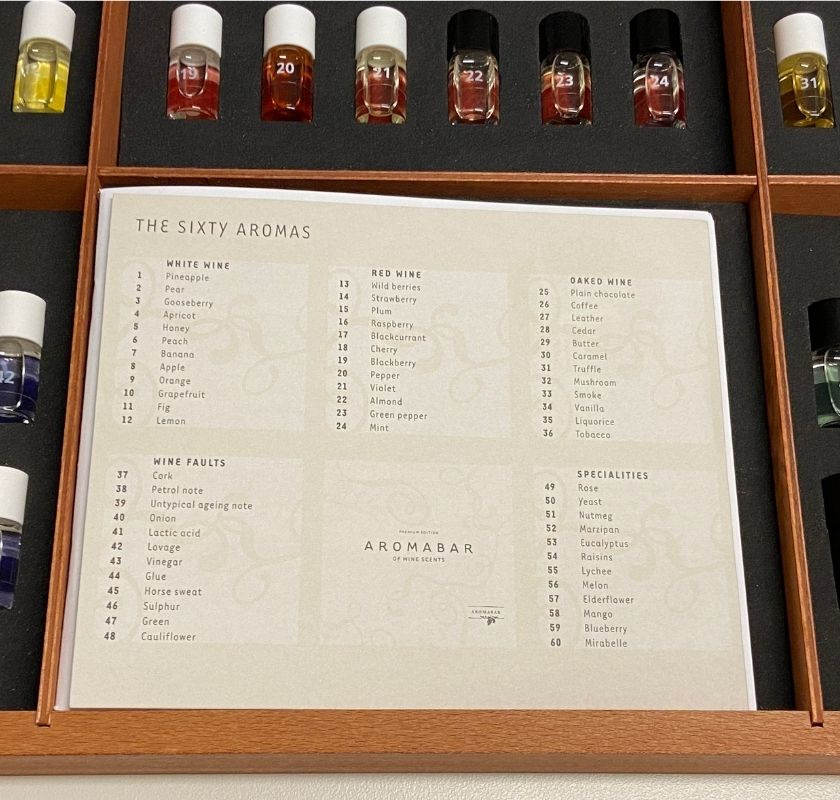 Aromabar Premium Doftl�da 60 aromer listan i doftboxen