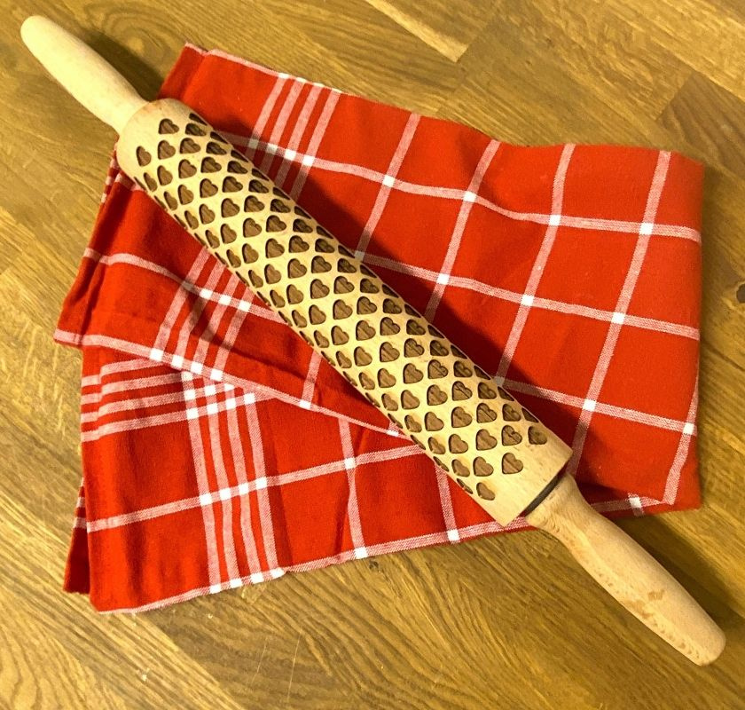 M�nsterkavel med hj�rtan