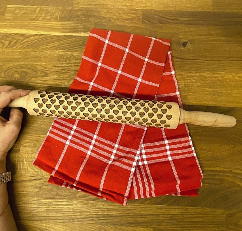 M�nsterkavel med hj�rtan