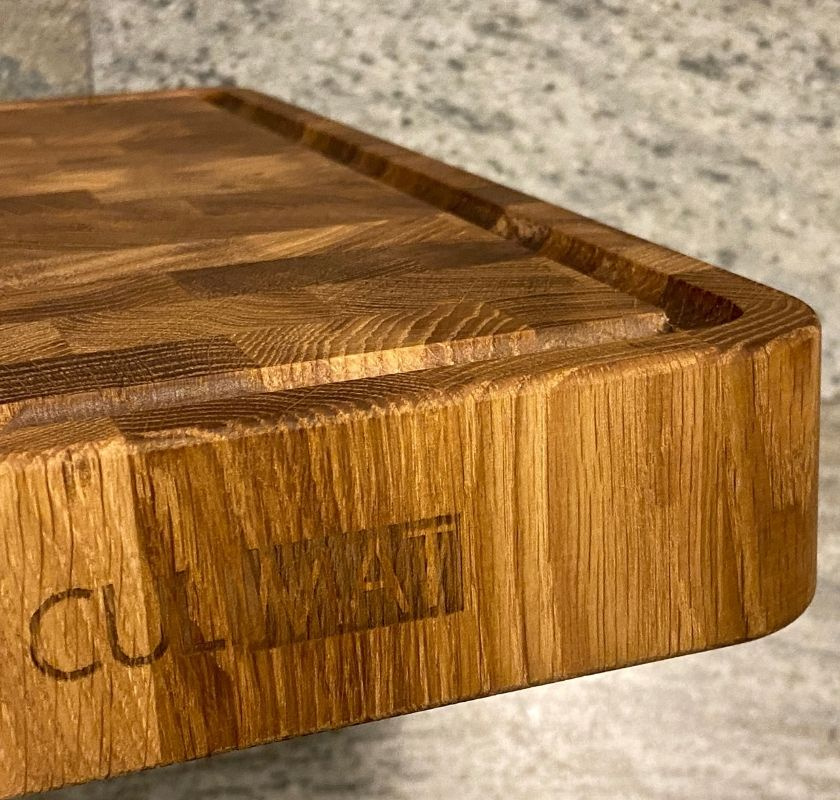 Sk�rbr�da i nordisk ek med r�nna 60 cm Culimat