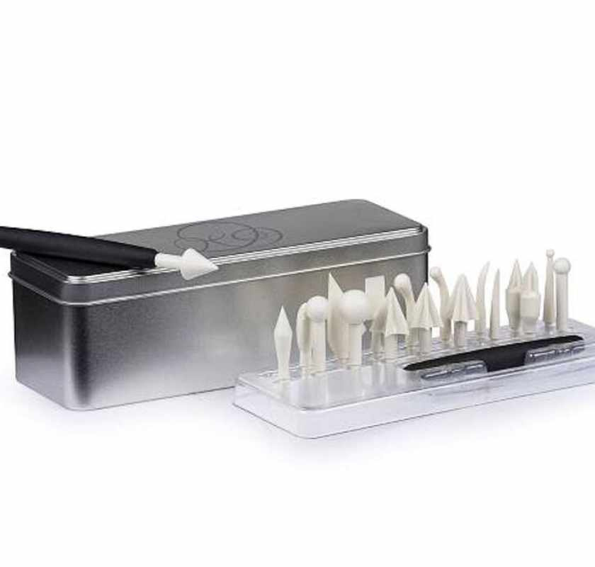 Hela settet med ask och alla delar