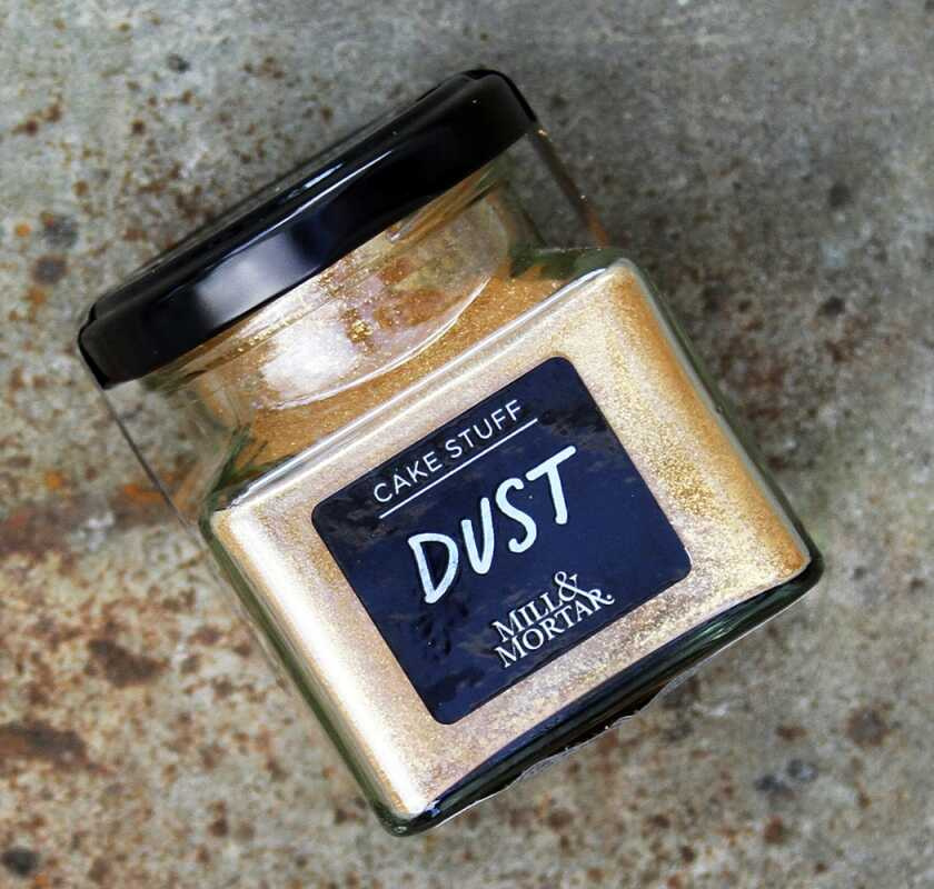 Gold dust i glasburk