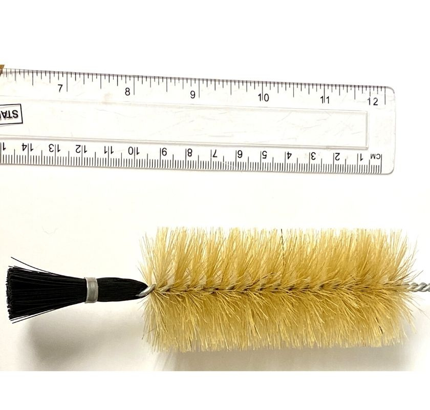 Flaskborste med tofs av naturborst 5cm