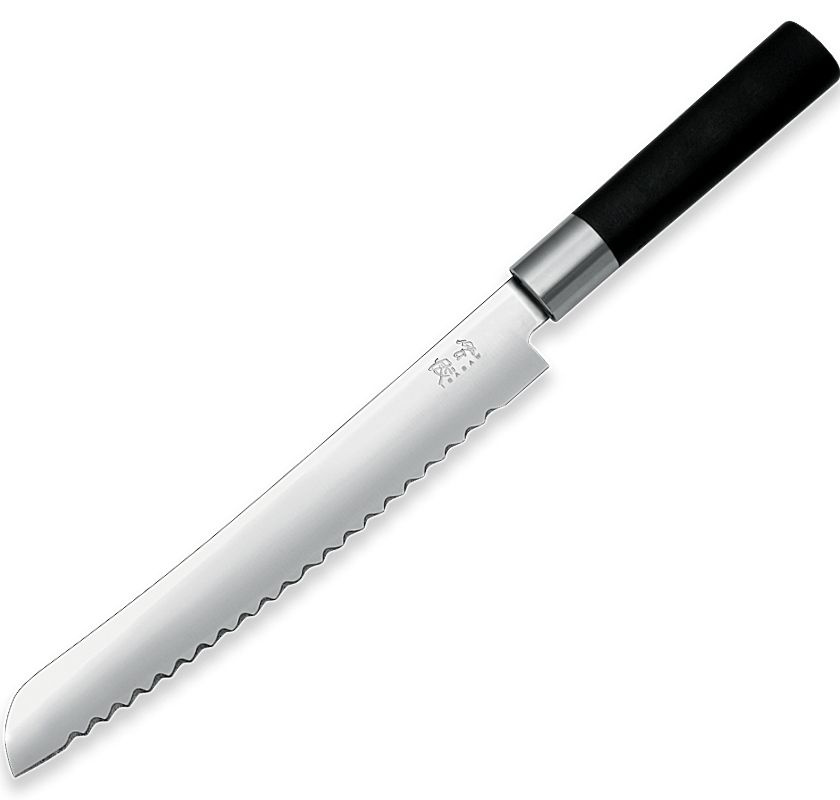 Br�dkniv KAI Wasabi black 23 cm