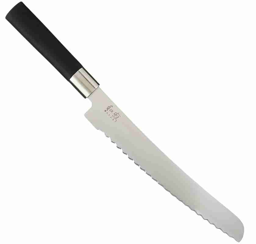 4 Br�dkniv KAI Wasabi black 23 cm