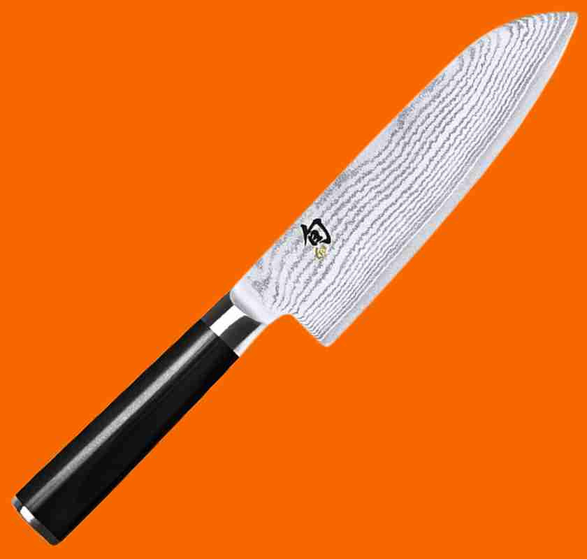Santokukniv KAI Shun Classic 18 cm mot orange