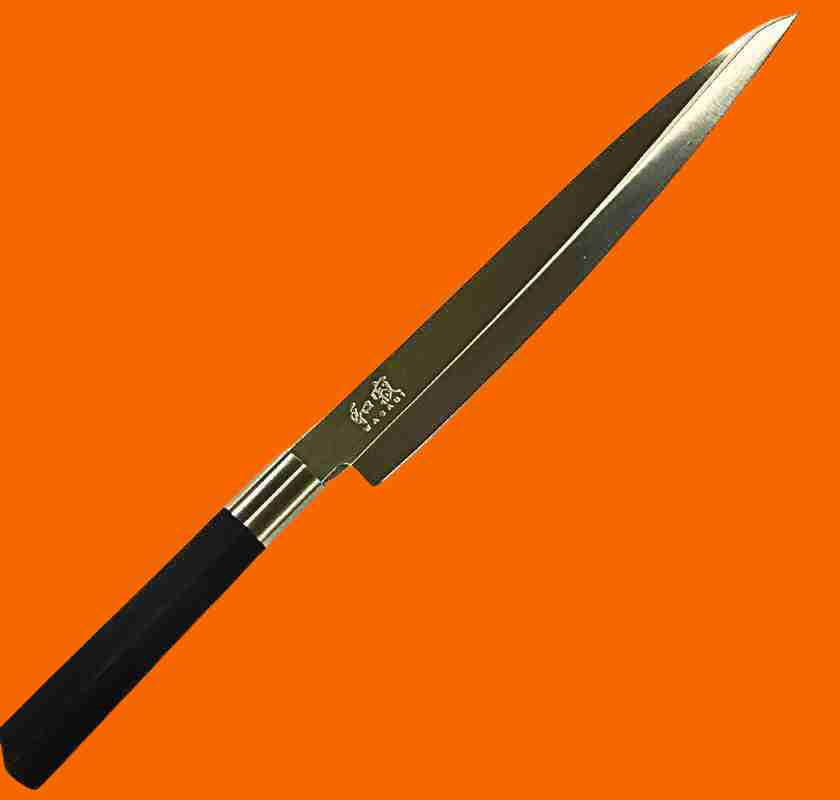 Yanagiba - Sashimikniv KAI Wasabi black 24 cm mot orange