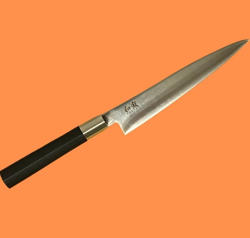 Fil�kniv flexibel KAI Wasabi black 18 cm mot orange