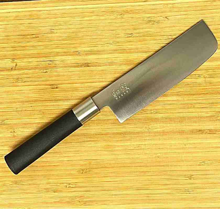 Nakiri gr�nsakshacka KAI Wasabi black 16,5 cm