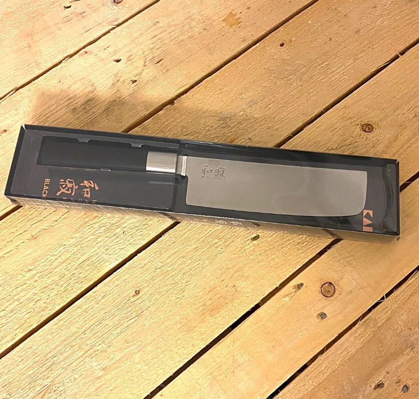 Nakiri gr�nsakshacka KAI Wasabi black 16,5 cm