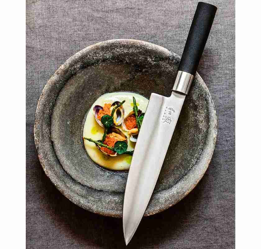 Kockkniv KAI Wasabi black 20 cm