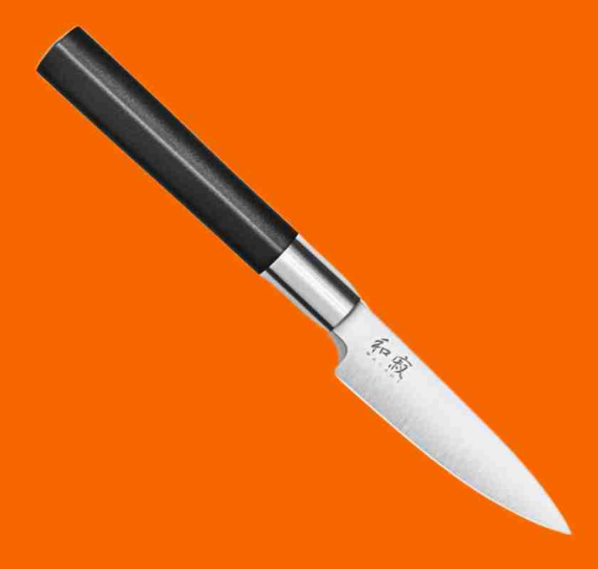 Allkniv KAI Wasabi black 10 cm Utility knife mot orange