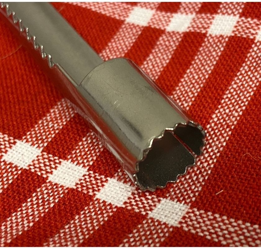 �ppelurk�rnare  i rostfrittst�l med tr�handtag