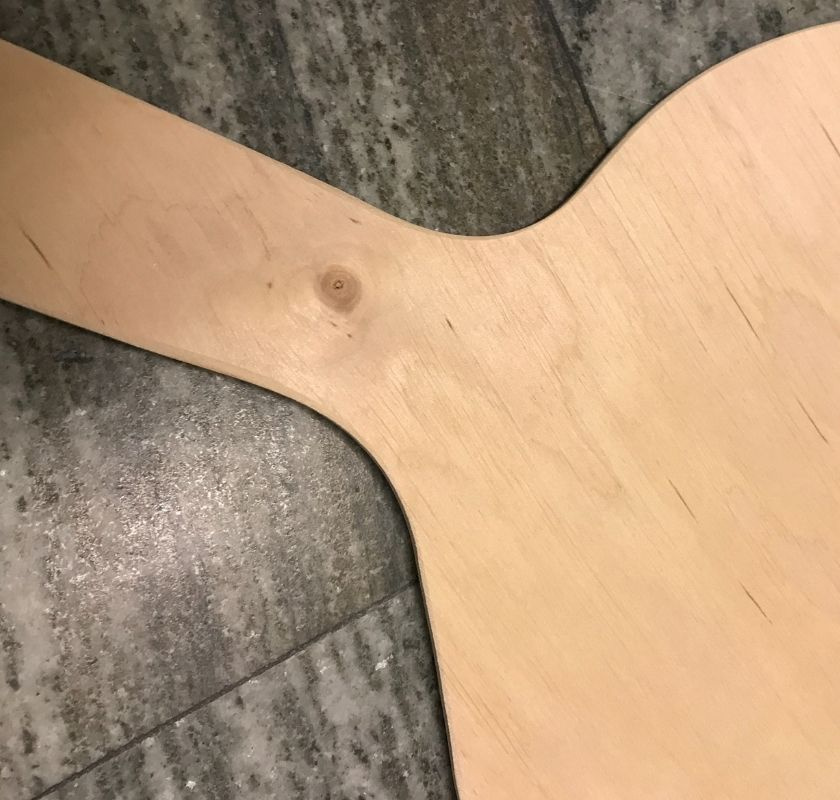 Br�dspade eller pizzaspade rund i tr�