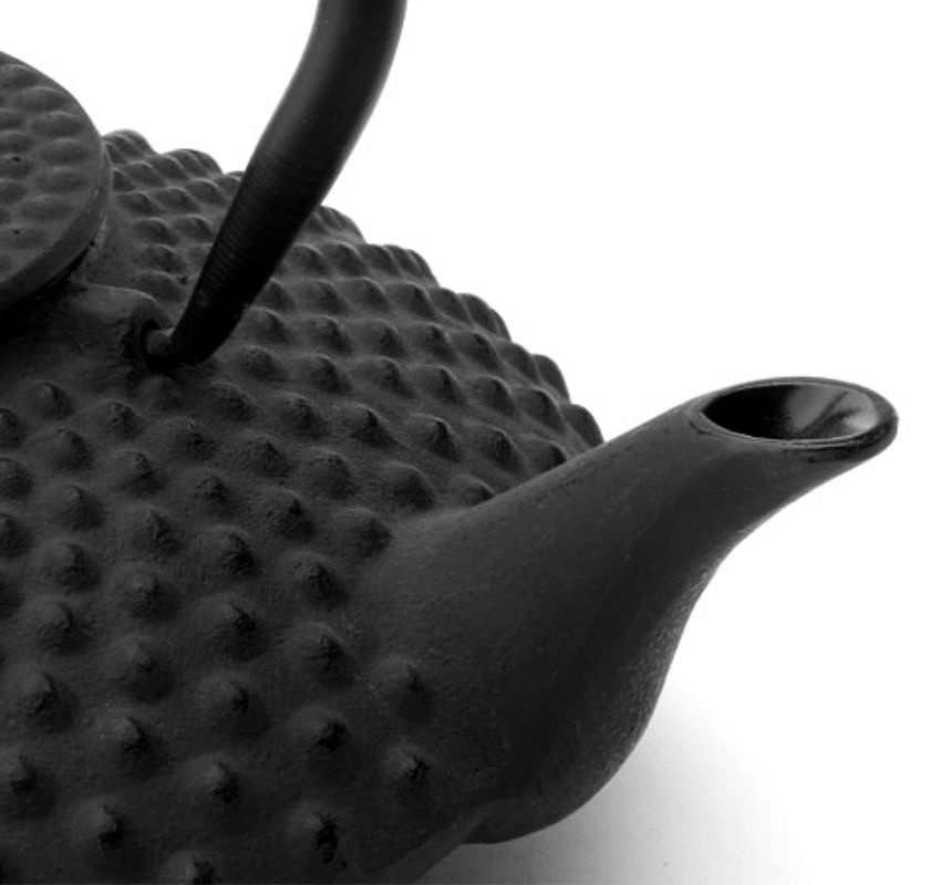 Tekanna japansk svart i gjutj�rn