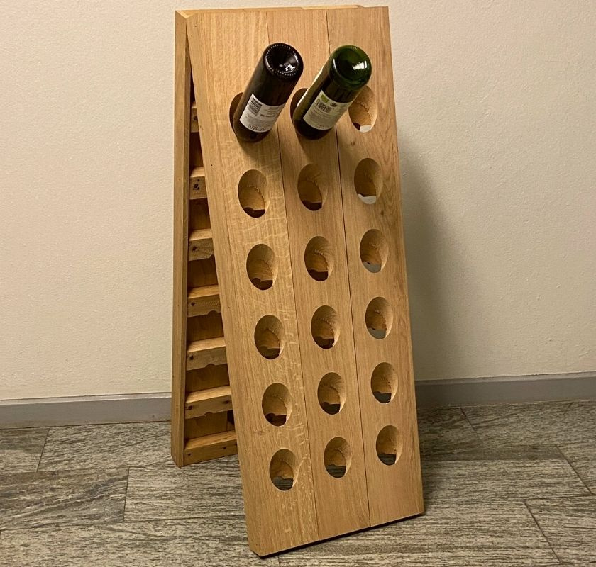 SAS Leban Pupitre f�r 36 flaskor natur Champagnest�ll i ek 