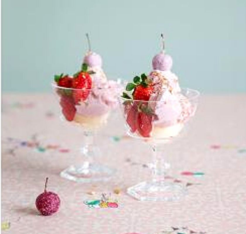 Serveringsglas Medusa i kristallplast