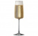 Ett fyllt hgt och smalt champagneglas i modern design