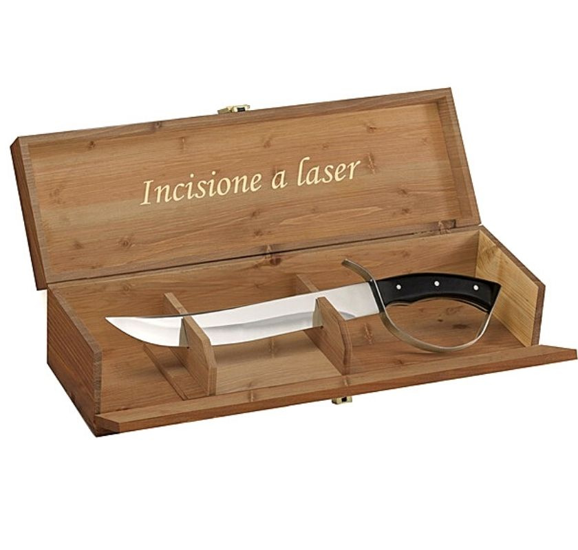 Champagnesabel med svart handtag  tr�l�da