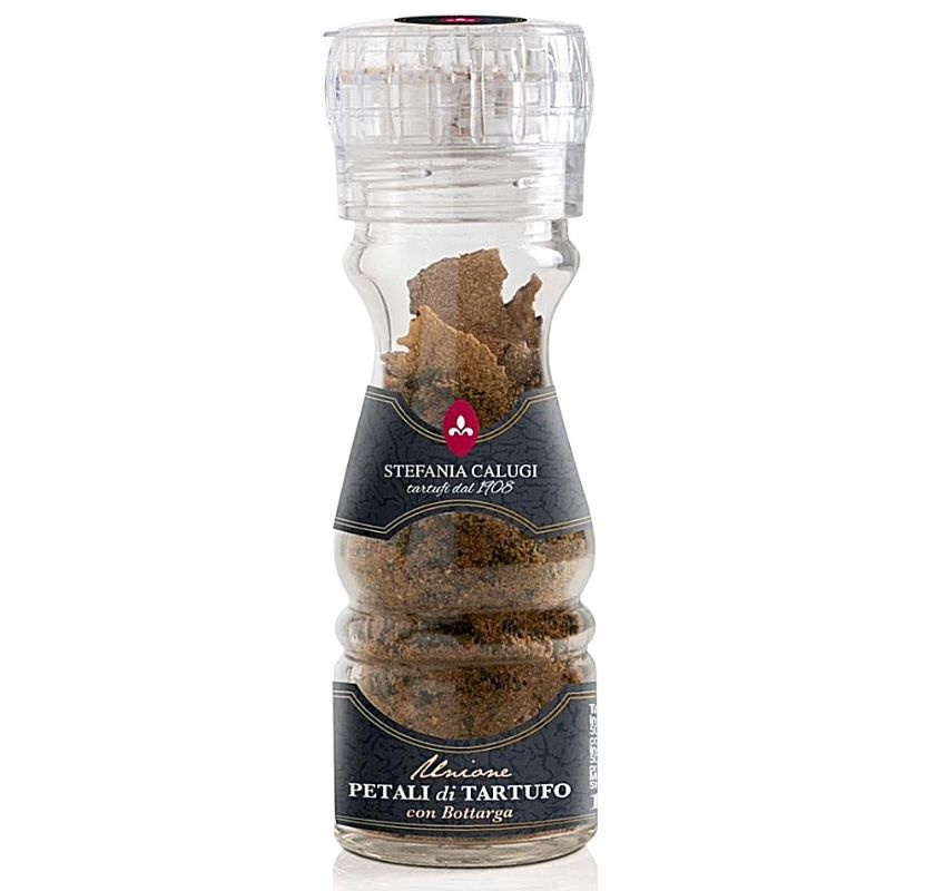 Glasflaska med frystorkad tryffel och roterbart kvarnloch�k