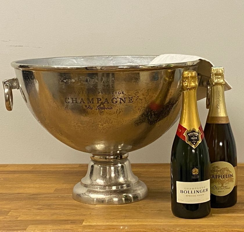 Vin- eller champagnekylare rund vintage 