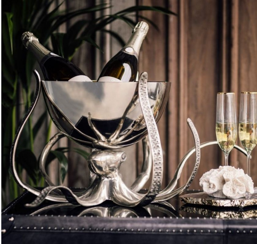 Champagnekylare bl�ckfisk silver