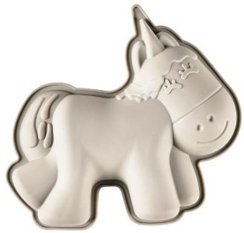 Kakform enh�rning i silikon utsidan