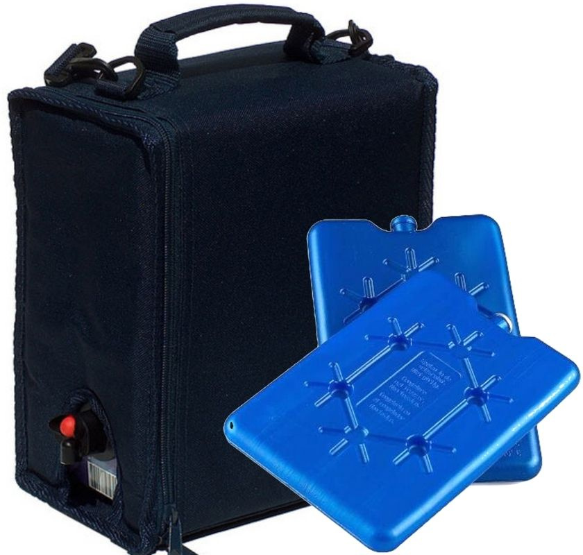 Kylv�ska f�r boxvin svart med 2st kylklampar