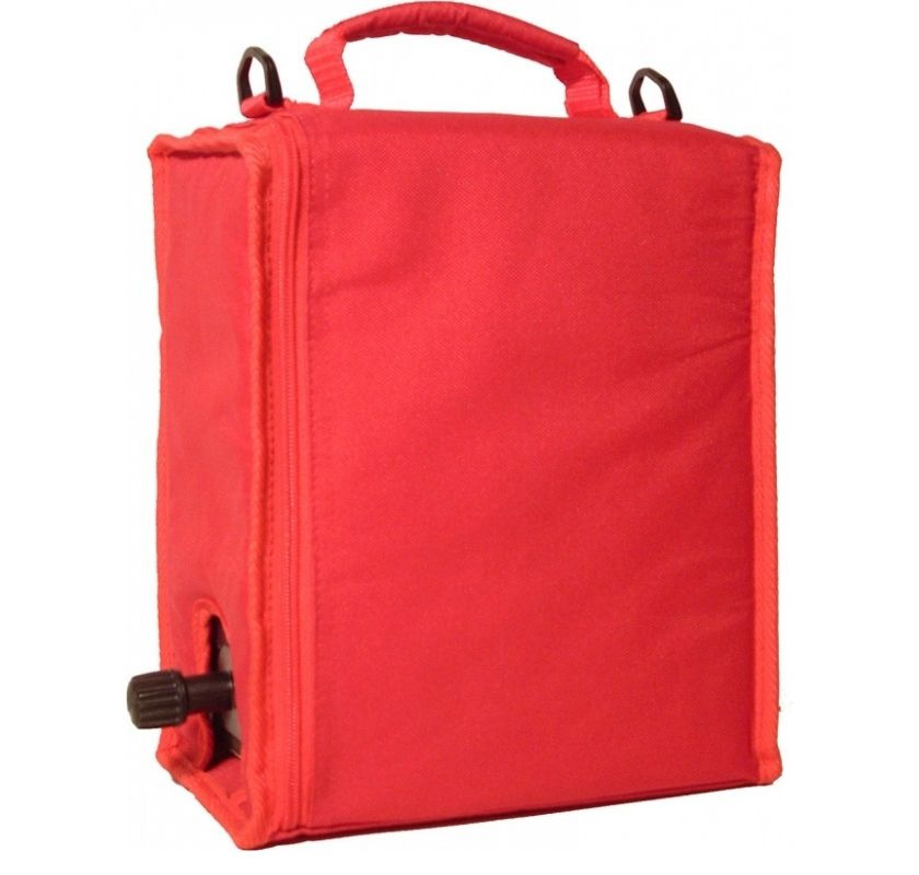 Kylv�ska f�r boxvin svart-vit-m�nstrad med 2st kylklampar UTG�TT