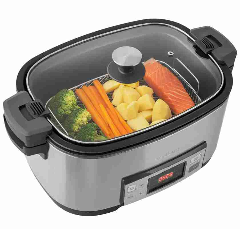 Sencor Slow cooker 6 liter med lax och gr�nsaker