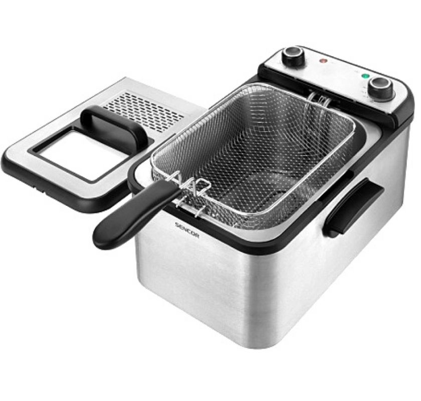 Frit�s 3,2 Liter SENCOR, frilagd bild men lock liggande p� sidan av