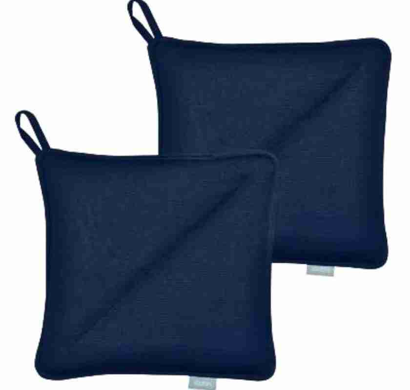 Grytlappar 20 x 20 cm 2 st bl� 