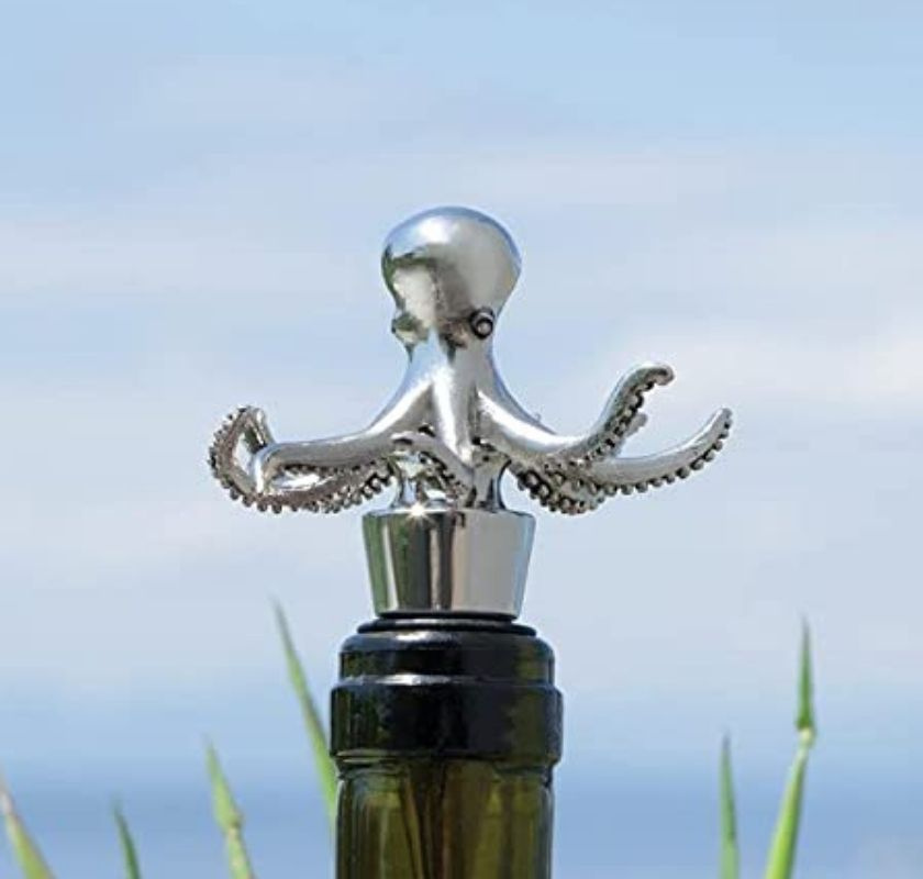 Kork till ving�flaska bl�ckfisk i silver