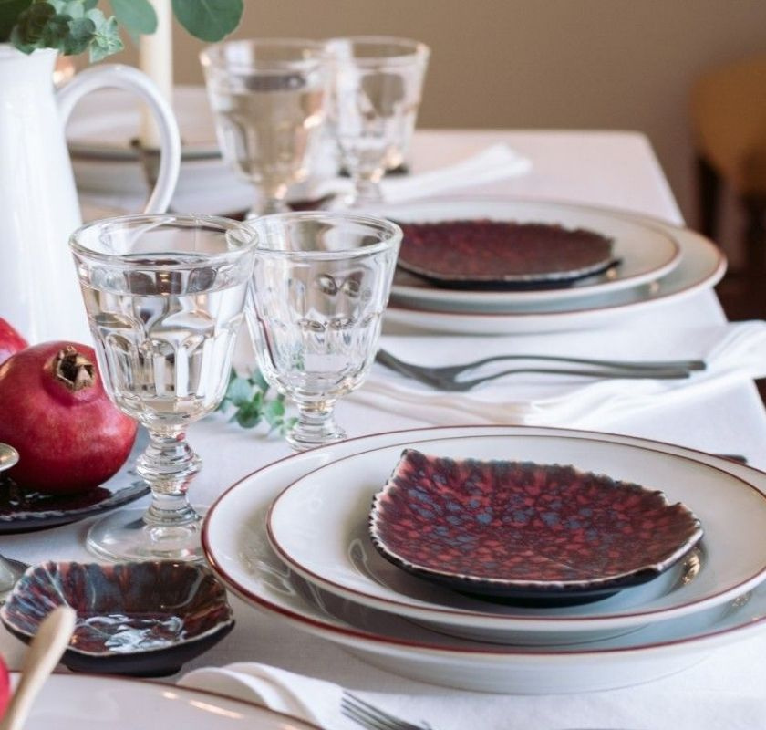 Blad tallrik costa nova riviera