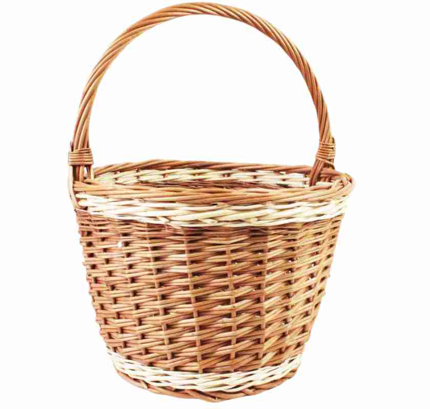 Korg f�r svampplockning eller b�rplockning i pil, frilagd