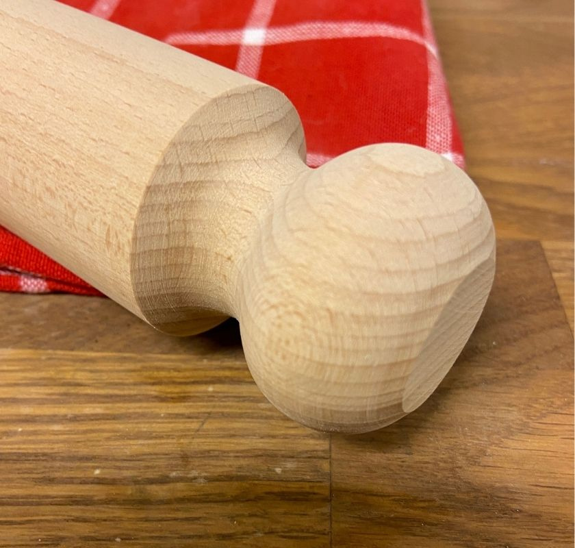 fransk kavel med handtag detalj, handtaget