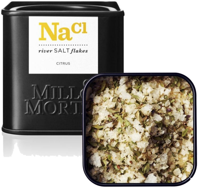 Smaksatta salt i presentask Mill & Mortar