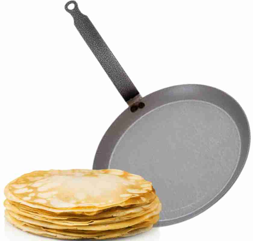 Cr�ps- eller pannkanspanna i kolst�l fr�n Mauviel