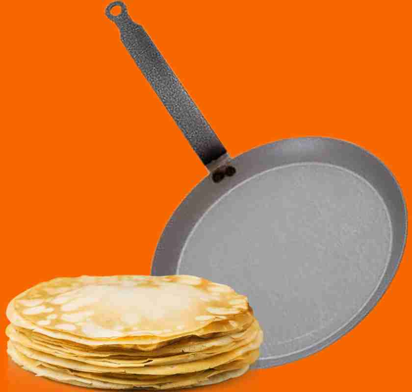 Pannkakspanna i kolst�l cr�ppanna Mauviel M'Steel