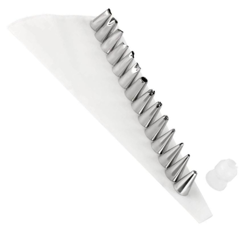 Spritsset med p�se, koppling och 14 sm� tyllar Tala