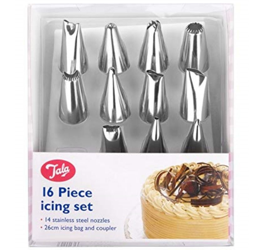 Spritsset med p�se, koppling och 14 sm� tyllar Tala