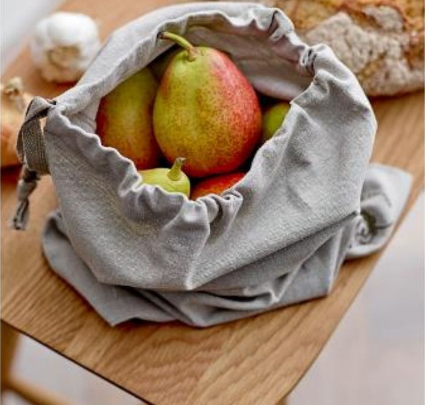 Br�dp�se i tyg av ekologisk bomull