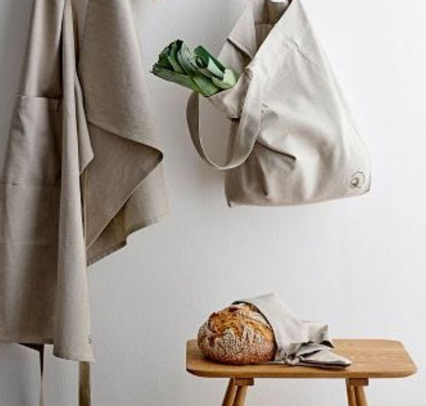 Br�dp�se i tyg av ekologisk bomull